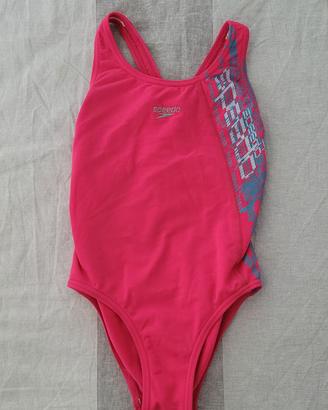 Costume intero Speedo Endurance rosa bambina 8 ann