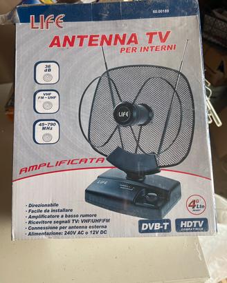 Antenna TV da interni amplificata