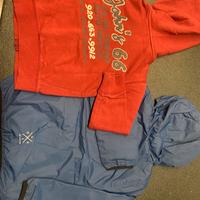 Felpa e giubbino garzati 3/4 anni