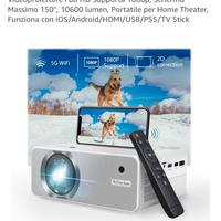 MINI PROIETTORE WIFI 10600lm