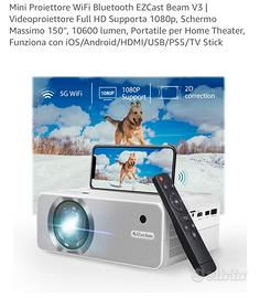 MINI PROIETTORE WIFI 10600lm