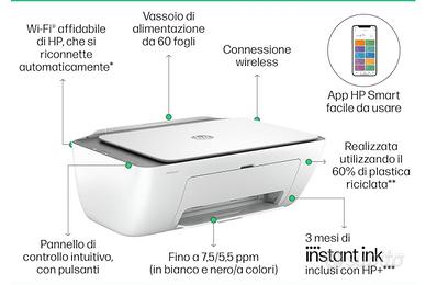 Stampante DeskJet  2820e + cartucce nuove inserite