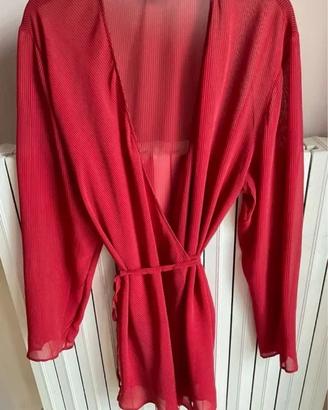 Blusa incrociata rossa Tg grandi MARINA RINALDI