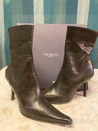 Stivaletti The Seller a punta in pelle nera tg.39