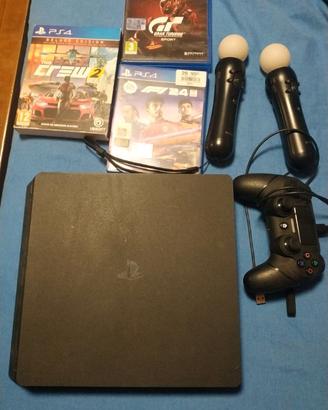 PS4 Slim 500Gb,Controller,2 Move e 3 Giochi