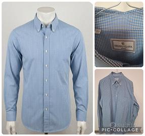 Camicia uomo gruppo Clark a quadretti azzurri