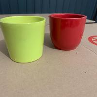 2 vasetti in ceramica