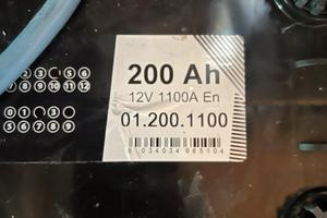 Batteria per camion 12v 200ah