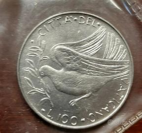 Città del Vaticano 1974: monete da 100 e 50 lire