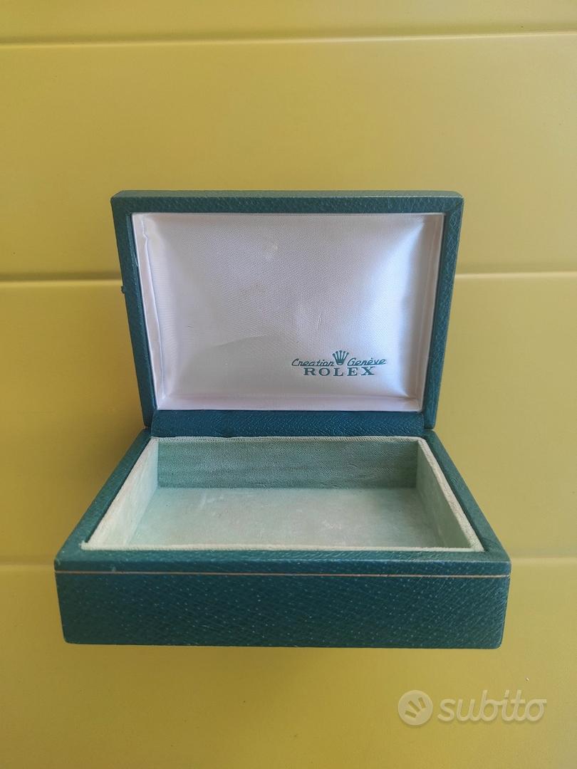 Scatola d'epoca per Orologi Rolex Trapeziodale Abbigliamento e