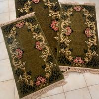 Tris tappeti Pura Lana Vergine Rossifloor Verde