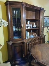 Mobile-Vetrina in legno massello anni 70'