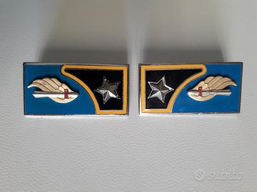 Coppia mostrine vintage artiglieria 