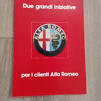 cartella pubblicità alfa romeo anni ottanta italia