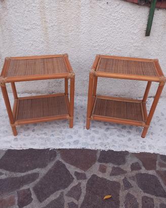 comodini in bambù 