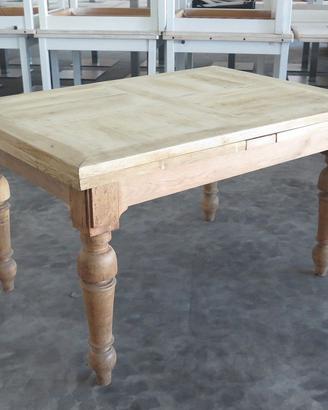 TAVOLO DA CUCINA ALLUNGABILE antico 139X100