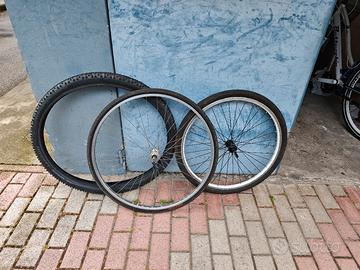 ruota completa, gomme MTB 29 schwalbe 