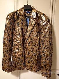 Giacca da cerimonia damascata nero/oro