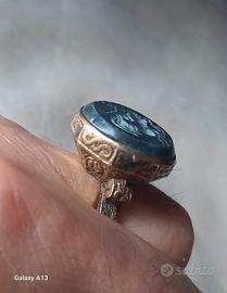 vecchio anello sigillo afghano mm 18,8