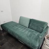 Divano Westwing velluto verde 2 metri - moderno