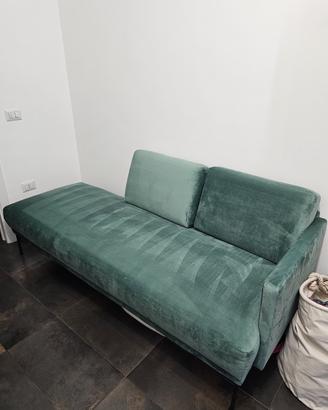 Divano Westwing velluto verde 2 metri - moderno