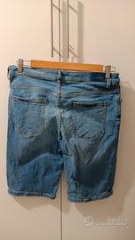 Pantaloncini jeans uomo lightblue