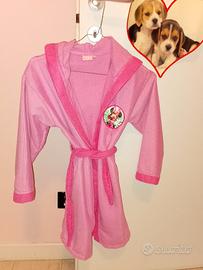 accappatoio bimba 7/8 anni