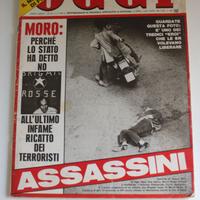 MORO - BRIGATE ROSSE Rivista OGGI 1978 RARE MAGAZI