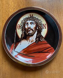 Piatto ceramica immagine religiosa