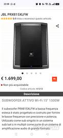 JBL SUBWOOFER PRX815XLFW

 