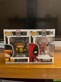 Funko Pop Marvel Cyclops 502 & Deadpool 546