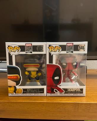 Funko Pop Marvel Cyclops 502 & Deadpool 546