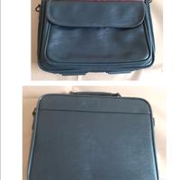 Valigetta/borsello in pelle nera morbida