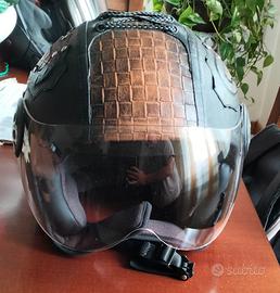 casco in Vera pelle 