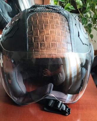 casco in Vera pelle 