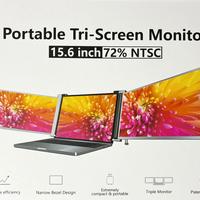 Triplo Monitor 15.6" Portabile per Laptop