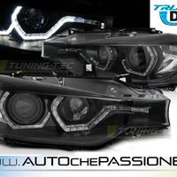 Fanali anteriori neri con LED per BMW SERIE 3 F30 