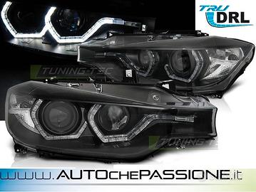 Fanali anteriori neri con LED per BMW SERIE 3 F30 