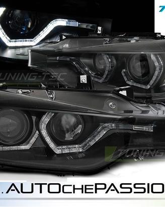 Fanali anteriori neri con LED per BMW SERIE 3 F30 
