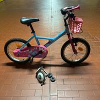 Bici con cavallo per bambina