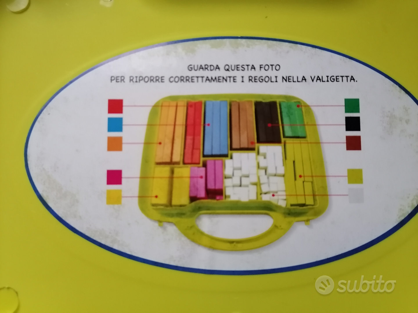 Regoli Scuola Valigetta 200 pz. per l'Apprendimento dei Numeri e