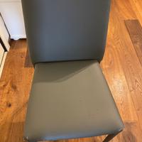 Sedie ecopelle grigie