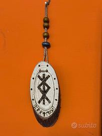 Quadretto Runico pirografato a mano