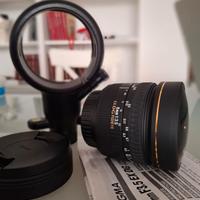 Obiettivo  Sigma 8mm F3.5 EX DG