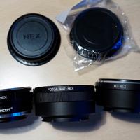 Adattatori baionetta Minolta MD e M42 per Sony E