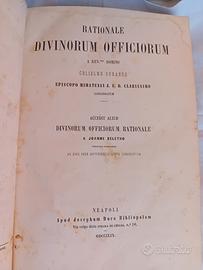 Libro antico Durando Rationale DivinorumOfficiorum