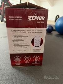 Termoventilatore ceramico da parete zephir Zmw1909