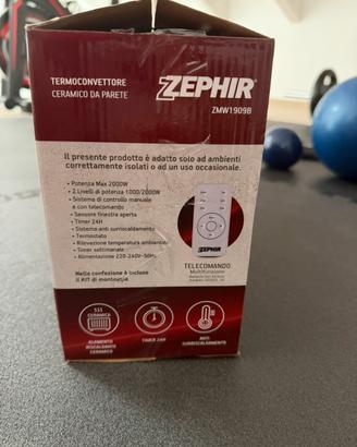 Termoventilatore ceramico da parete zephir Zmw1909