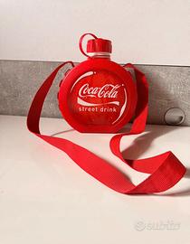 Borraccia coca cola vintage con tracolla
