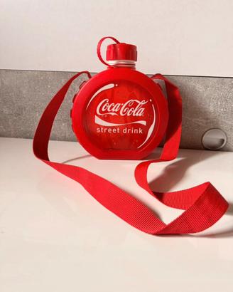 Borraccia coca cola vintage con tracolla